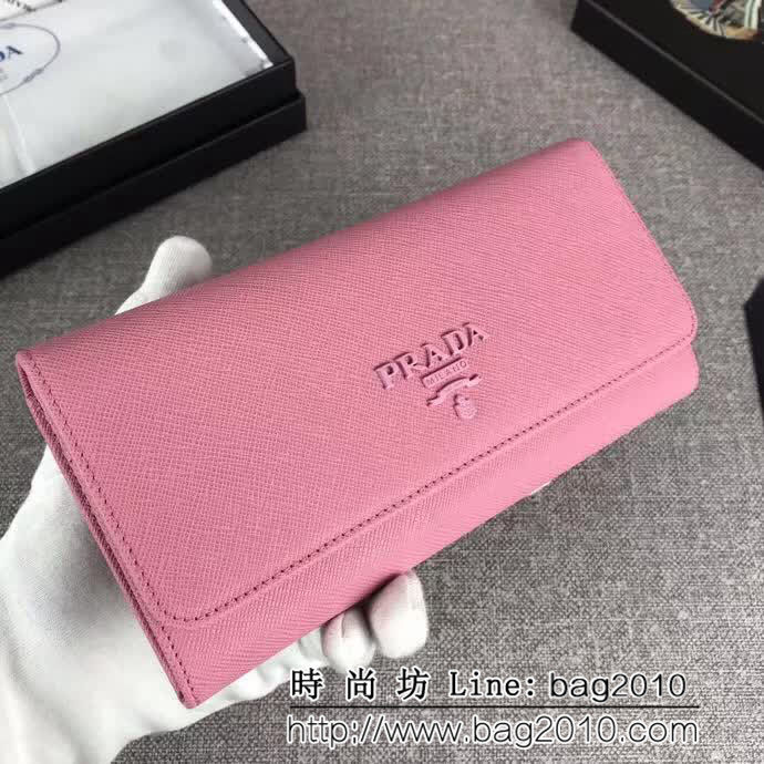 PRADA普拉達 官網同步 簡單時尚 新款女士翻蓋錢夾 1MH132 DD1006